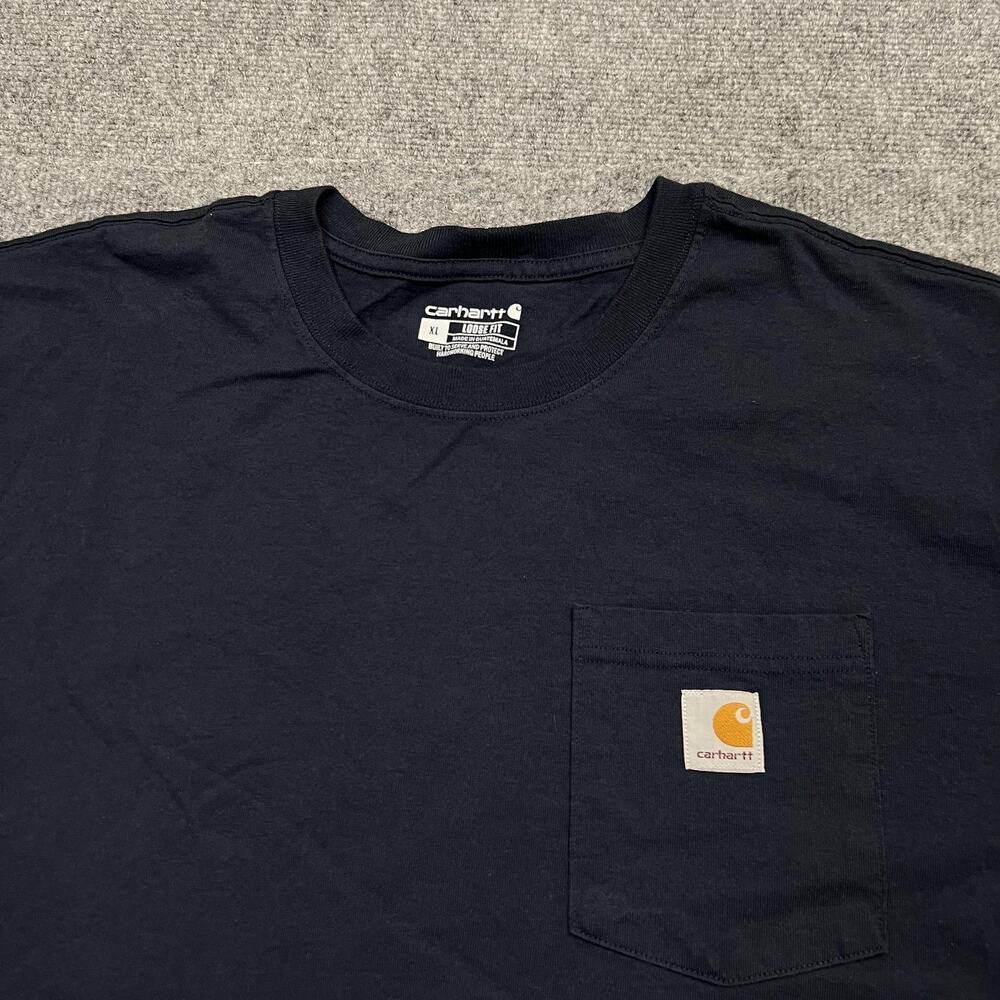 Carhartt Shirt Mens XL Loose Fit K87 Pocket Workwear Casual Blue